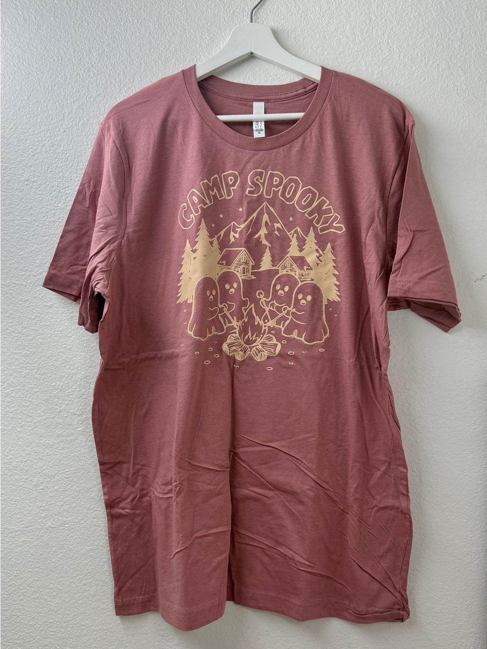 Camp Spooky Graphic Tee - Dusty Rose